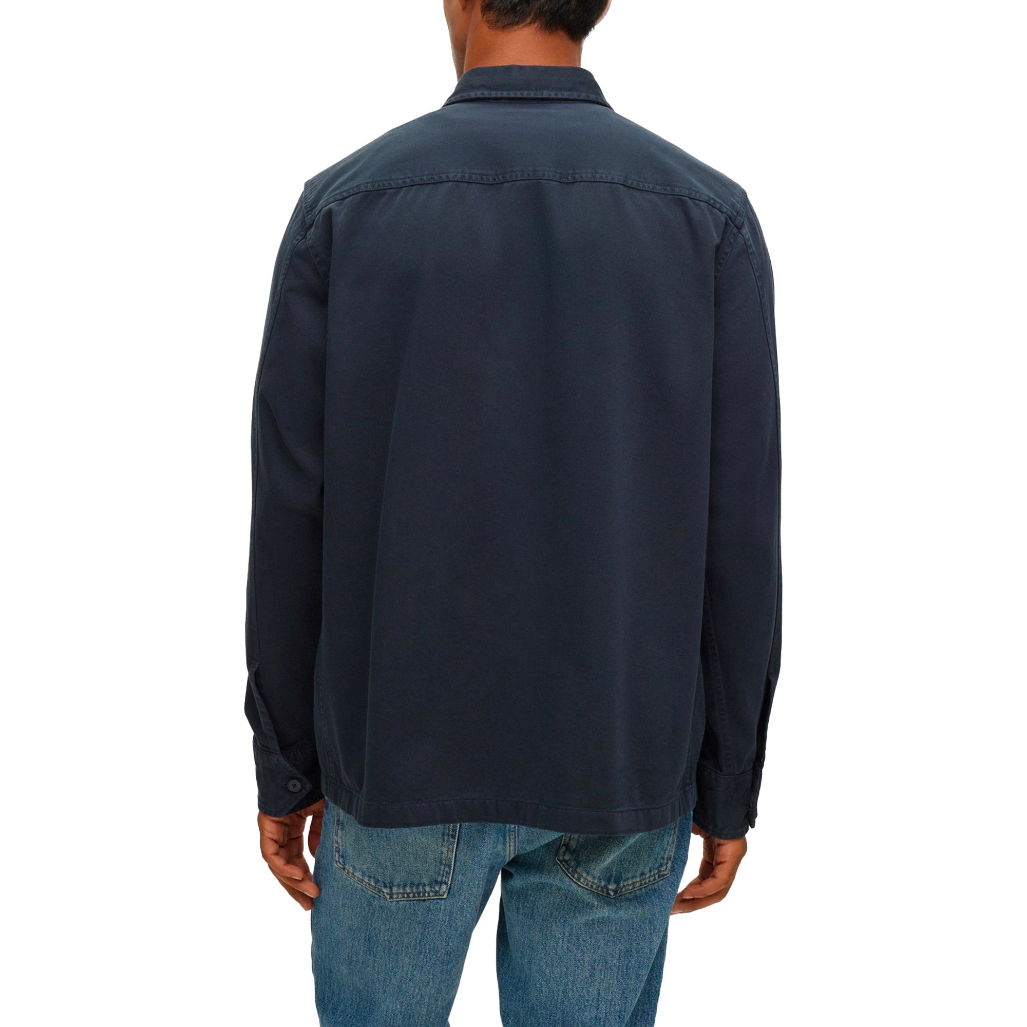 Boss Lovelock Overshirt - Navy | Shop Now