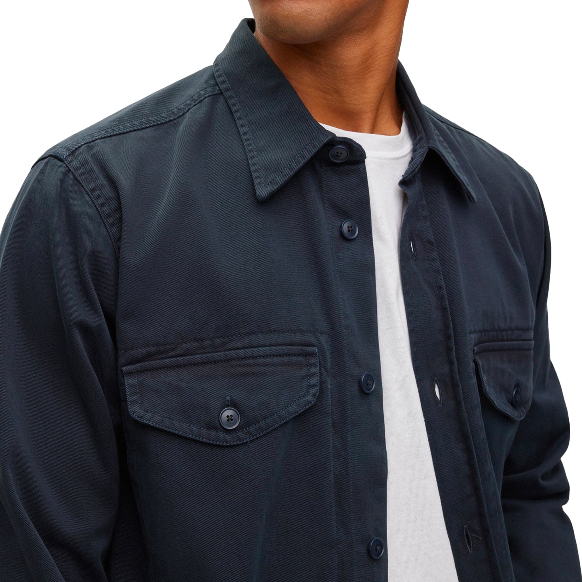 Boss Lovelock Overshirt - Navy | Shop Now