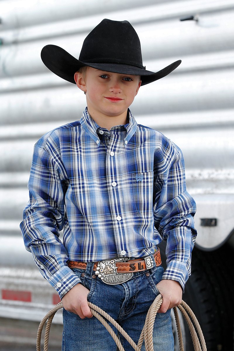 Boy's Cinch Jensen Long Sleeve Shirt size