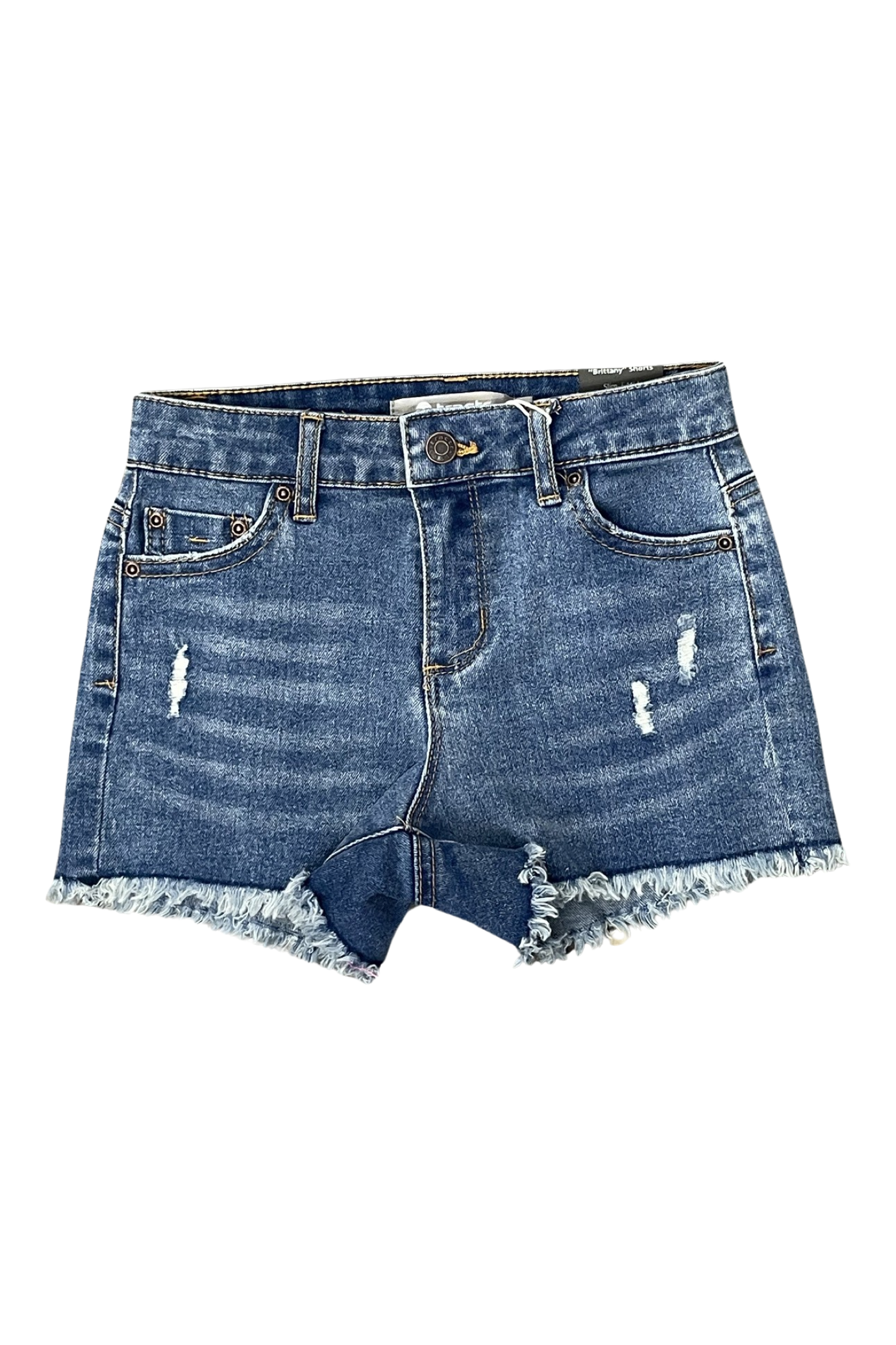 Brittany Denim Shorts - Distressed, Trendy, Fashionable Shorts - Limited Time Offer