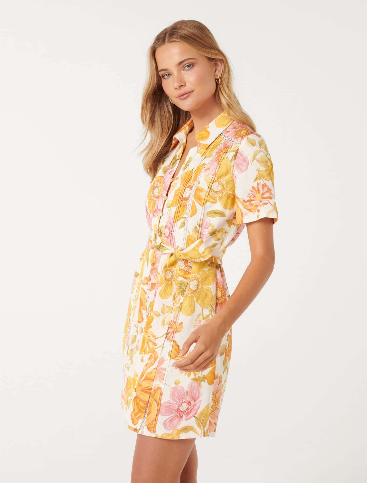 Brooke Linen Mini Shirt Dress - Google SEO Friendly Result