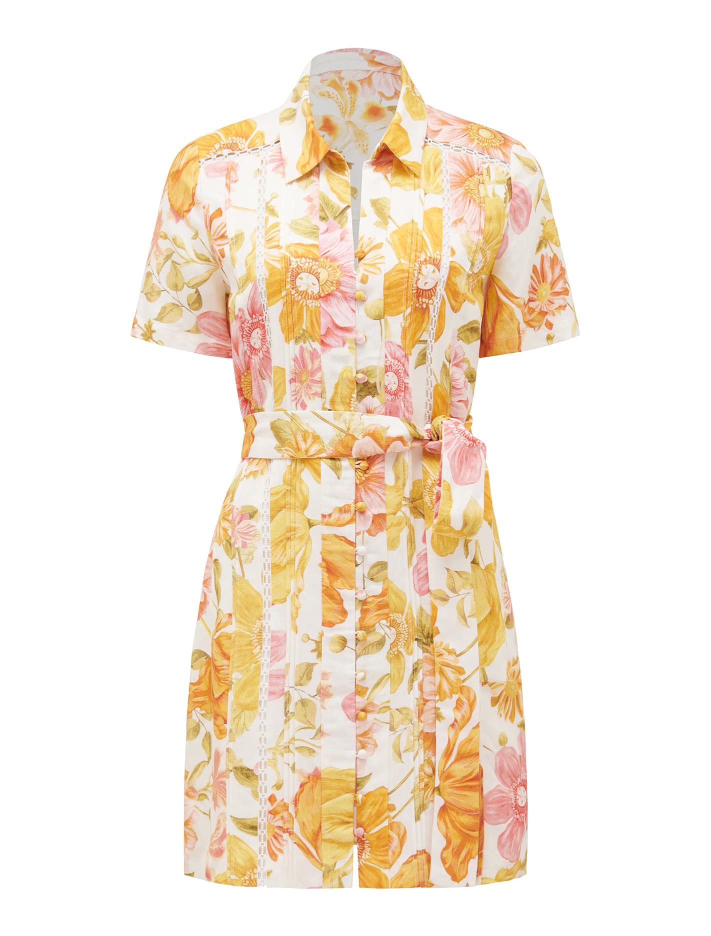 Brooke Linen Mini Shirt Dress - Google SEO Friendly Result