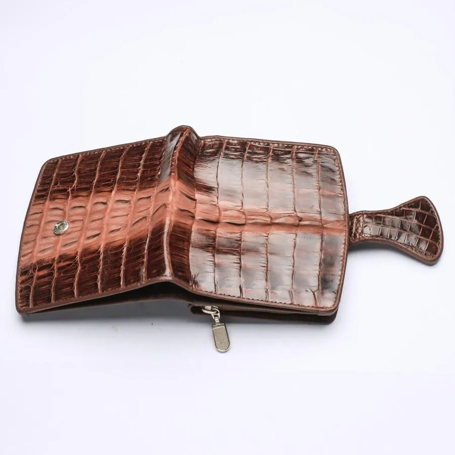 Brown Crocodile Skin Women's Wallet - Google SEO Result