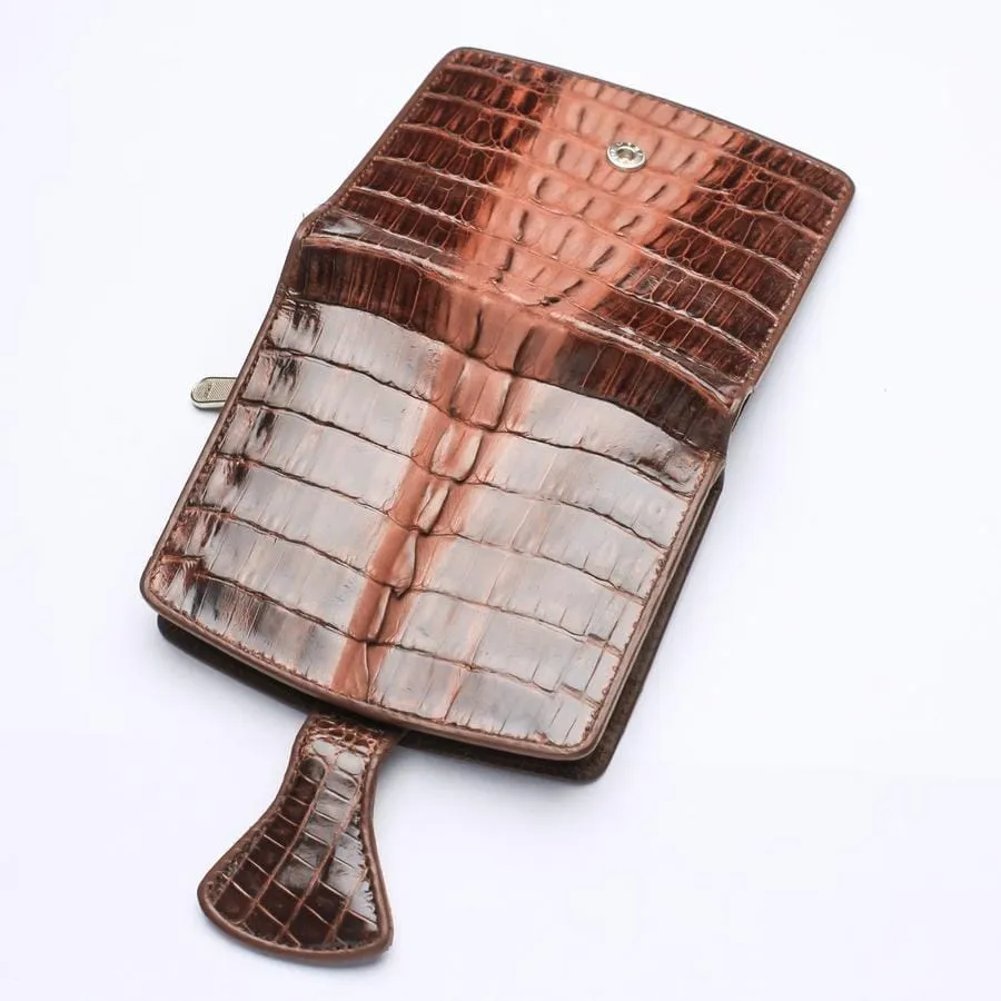 Brown Crocodile Skin Women's Wallet - Google SEO Result