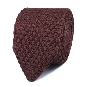 Brown Knitted Tie - Unique Find