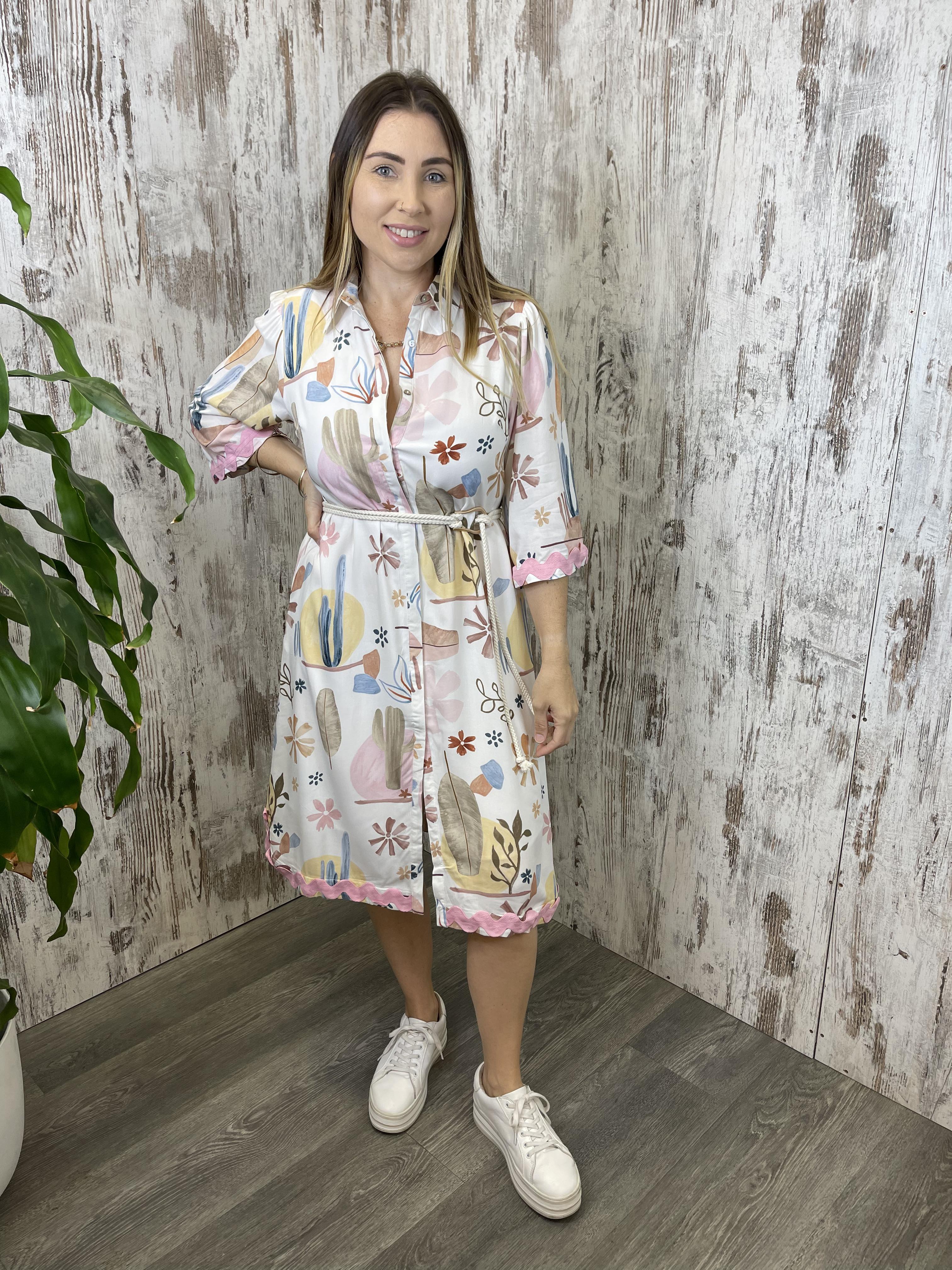 Brynn Midi Shirt Dress for Desert Dreams