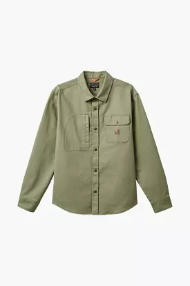 Builders Stretch Overshirt - Olive Surplus: Woodworkers Workwear