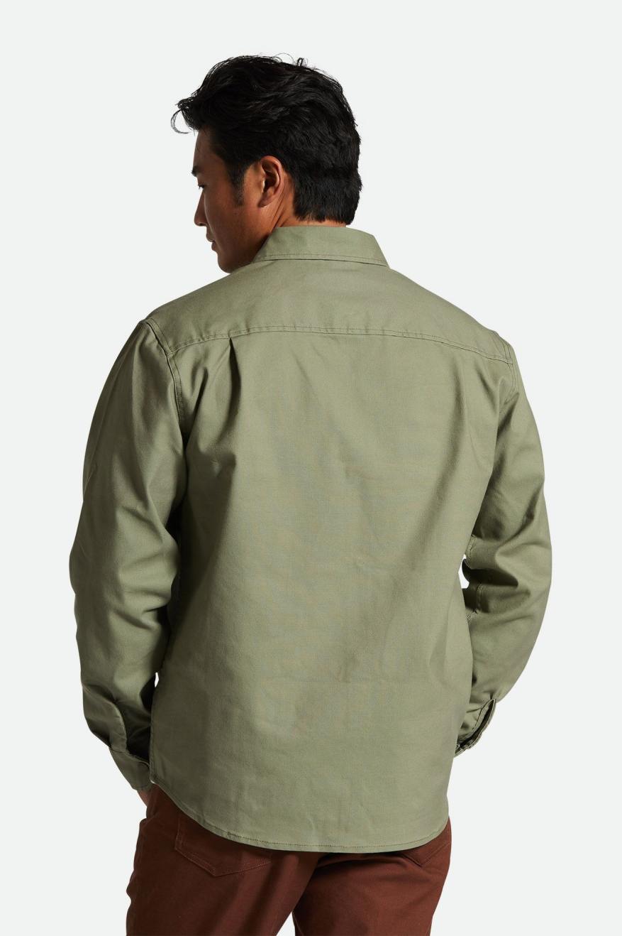 Builders Stretch Overshirt - Olive Surplus: Woodworkers Workwear