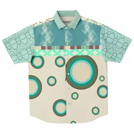 Button Down Circle Time Short Sleeve Shirt