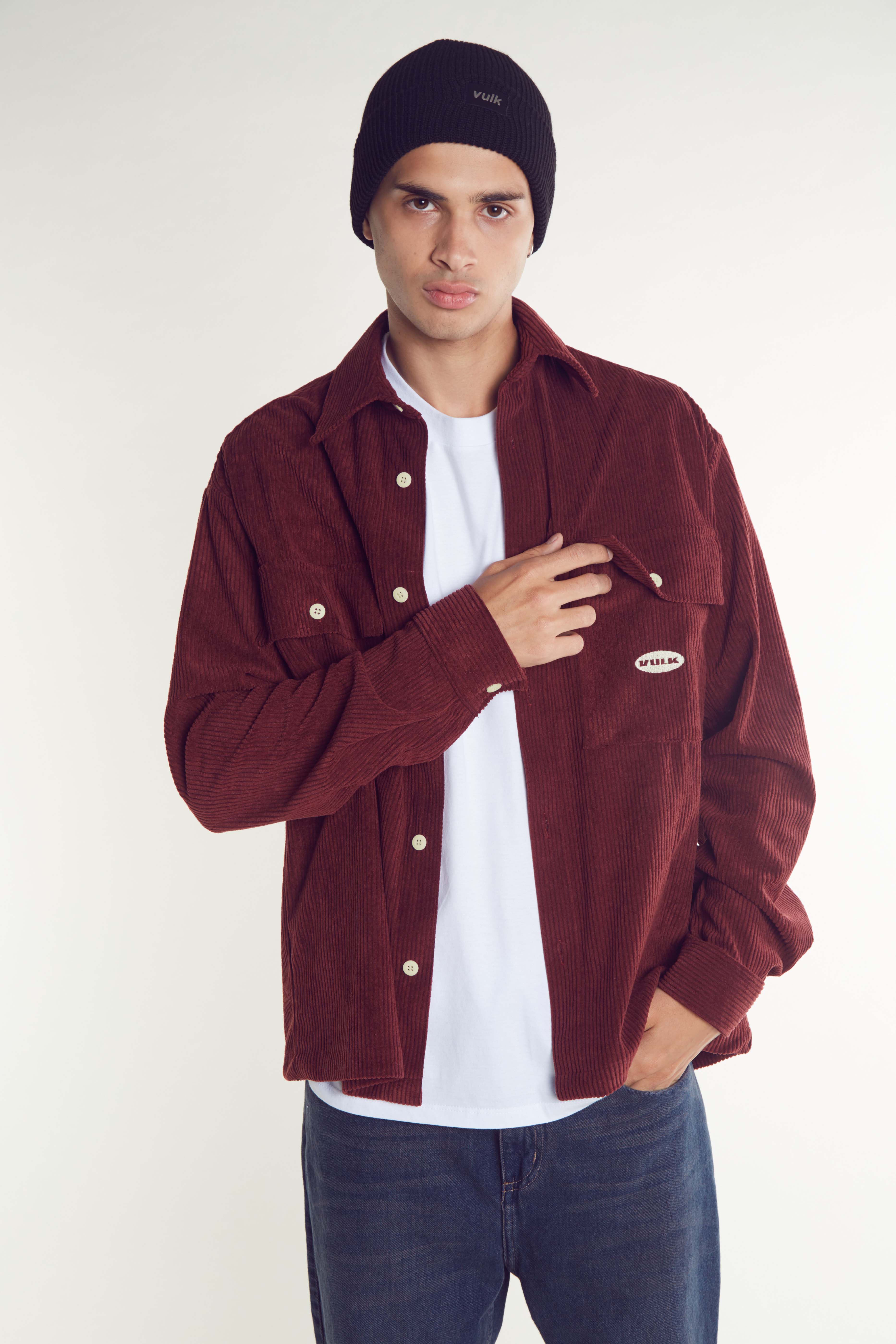 Lightweight Vulk Roman Overshirt Berry