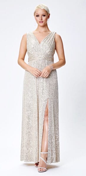 Cardi Silver Maxi Dress - Buy Online