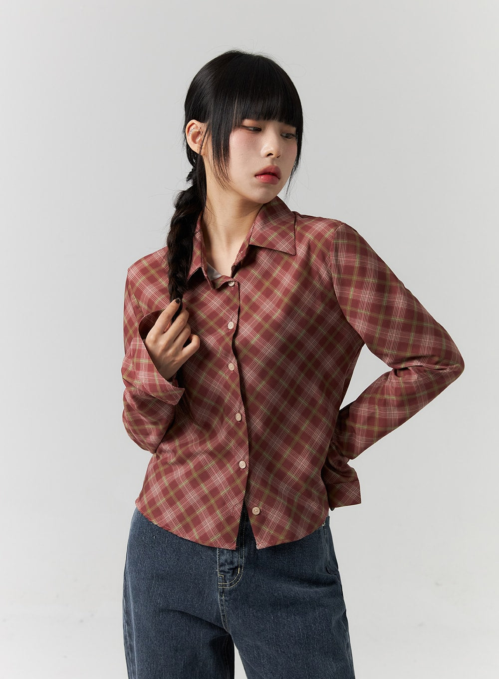 Checkered Shirt button down CS318