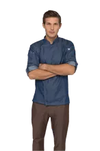 Chef Works Gramercy Blue Denim Chef Jacket