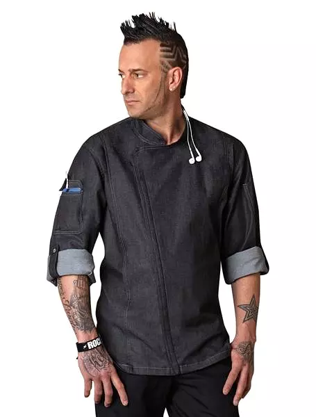 Chef Works Gramercy Blue Denim Chef Jacket