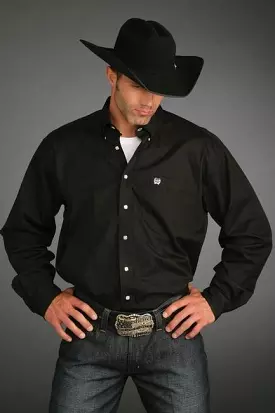 Cinch Solid Black Men's Shirt