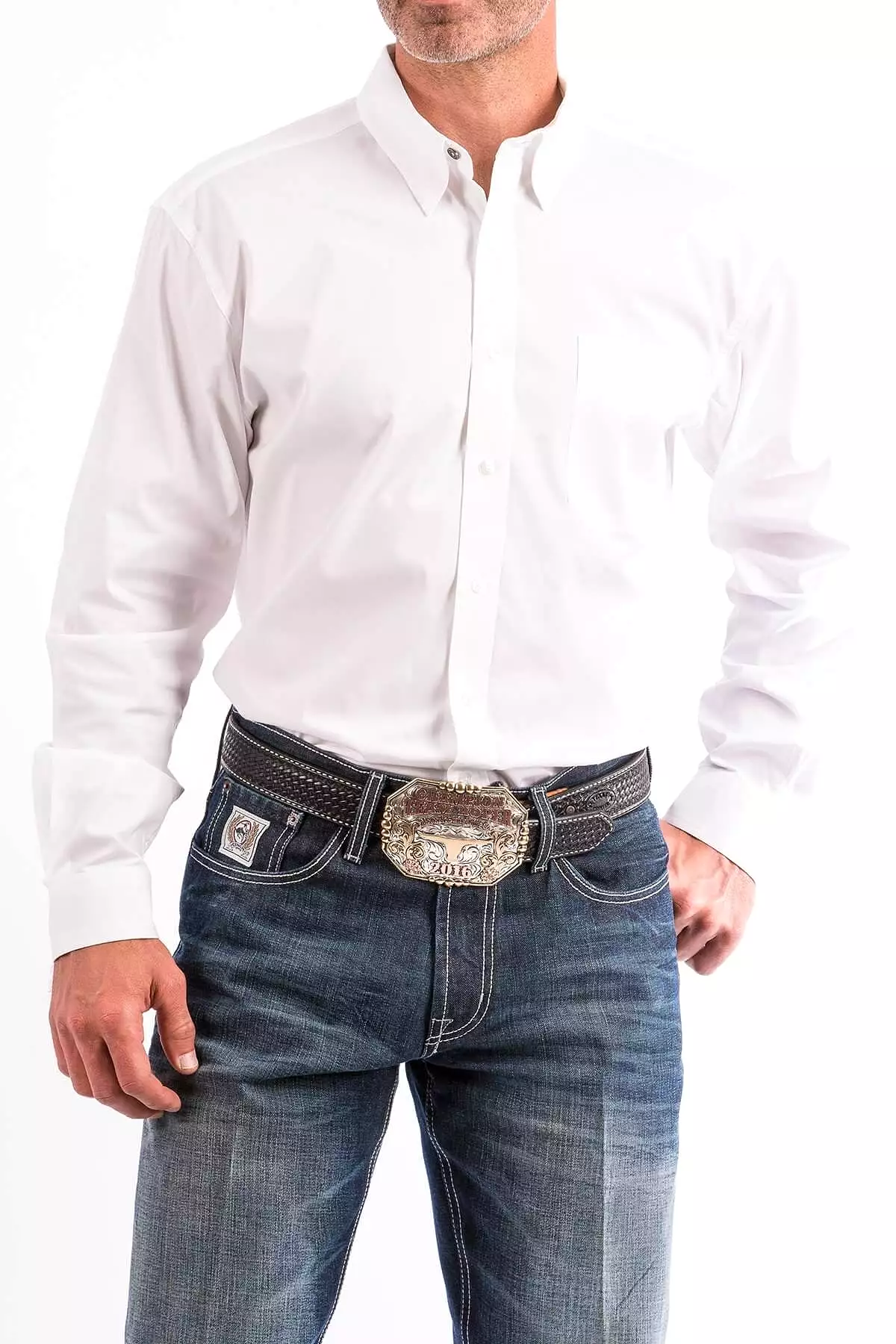 Cinch White Shirt - Modern Fit for Men