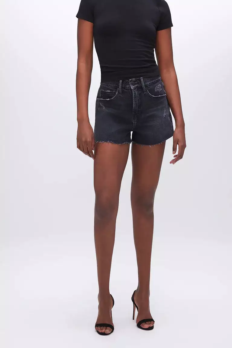 Classic American Black 90's Shorts, High-Quality - 251