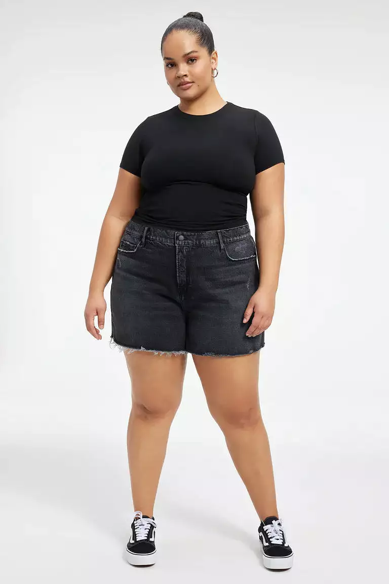 Classic American Black 90's Shorts, High-Quality - 251