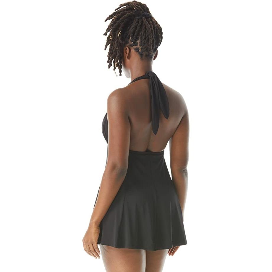 Coco reef back draped swim dress