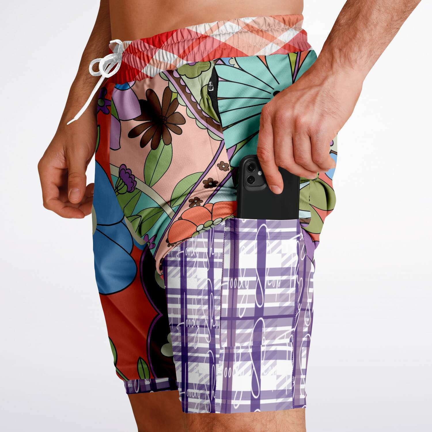 Compression Activity Shorts - Serendipity Peach Floral