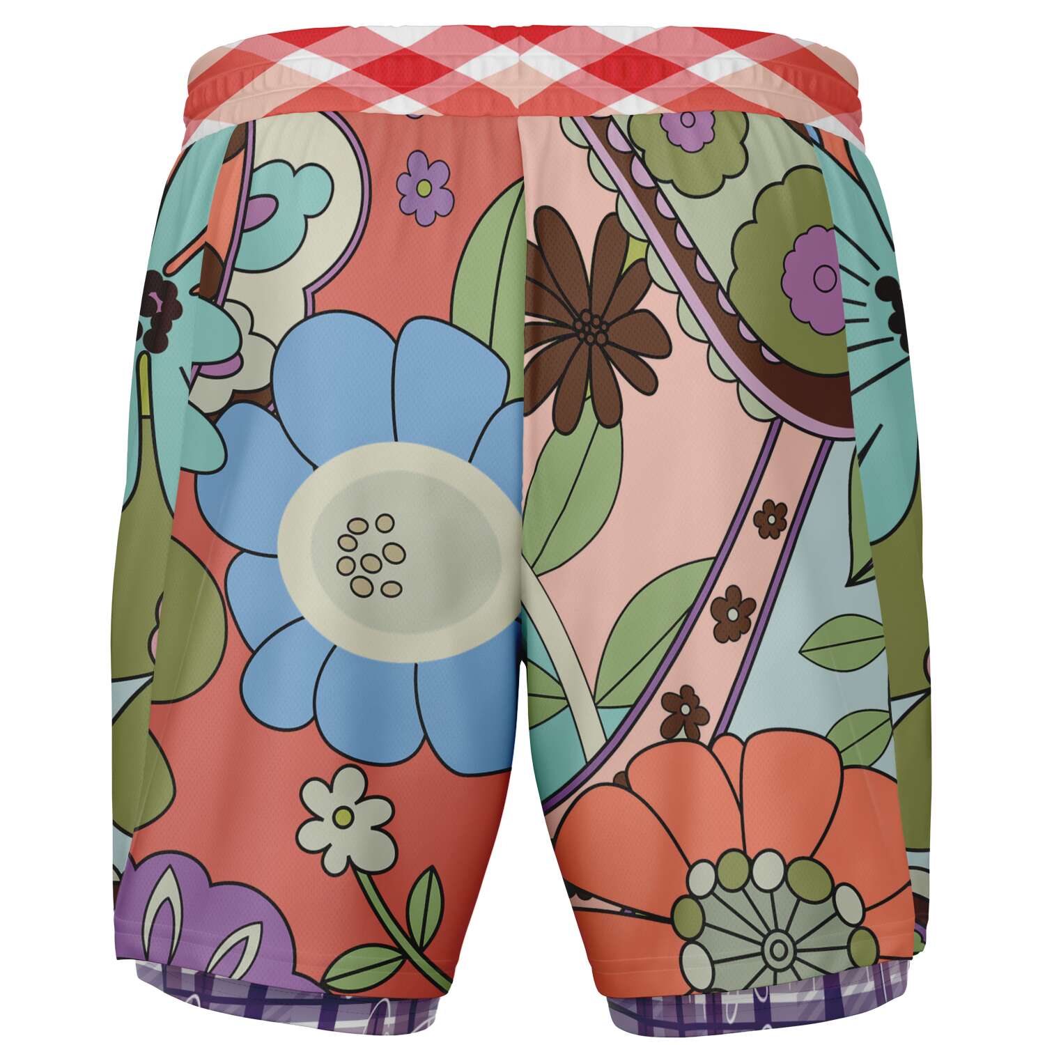 Compression Activity Shorts - Serendipity Peach Floral