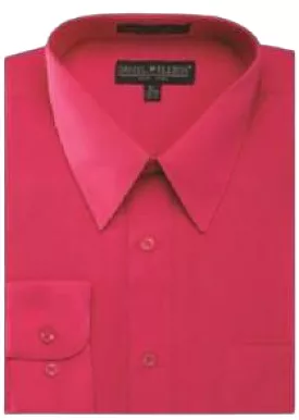 Daniel Ellissa Basic Dress Shirt Convertible Cuff DS3001 Fuchsia