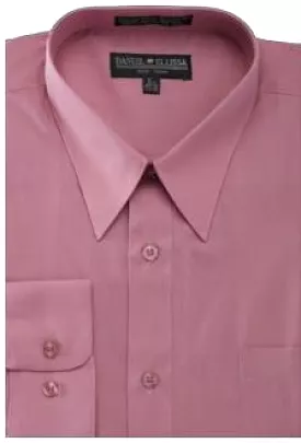 Daniel Ellissa Basic Dress Shirt with Convertible Cuff, DS3001 Rose - Shop Now!