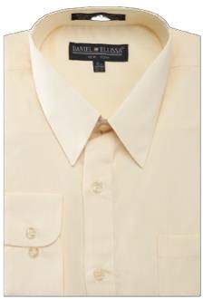 Daniel Ellissa dress shirt with convertible cuff DS3001 - soft butter.