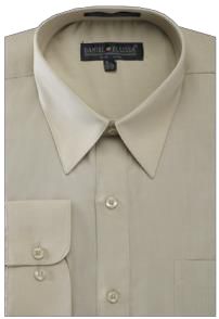 Daniel Ellissa Olive Basic Dress Shirt with Convertible Cuff DS3001 - Google-friendly SEO Result