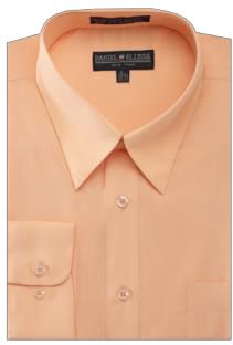 Daniel Ellissa Peach Dress Shirt with Convertible Cuff DS3001.