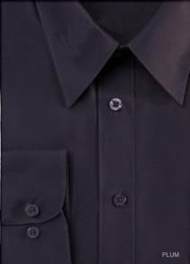 DANIEL ELLISSA Plum Dress Shirt with Convertible Cuff DS3001 - Affordable and Stylish