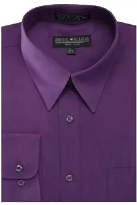 Daniel Ellissa Purple Basic Dress Shirt with Convertible Cuff DS3001