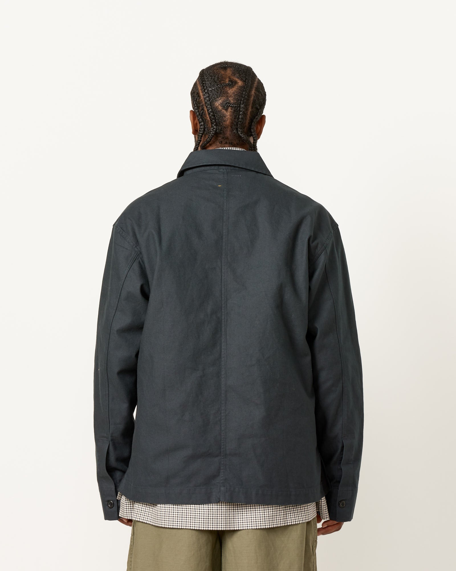 Dark Navy Zip Overshirt.