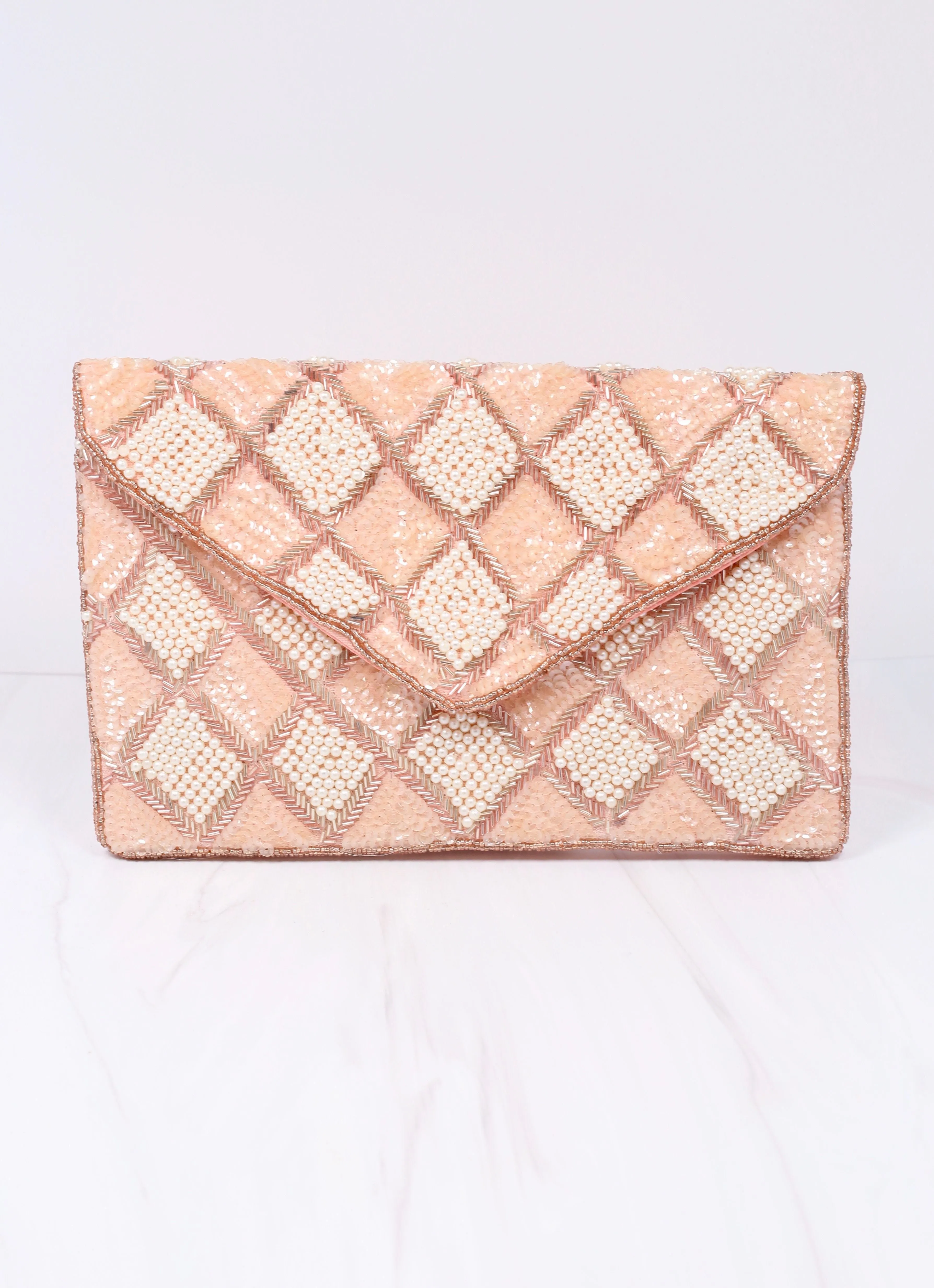 Dawson Blush Embellished Crossbody Bag