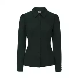 Deep Green Long Sleeve Shirt Top - $24.99