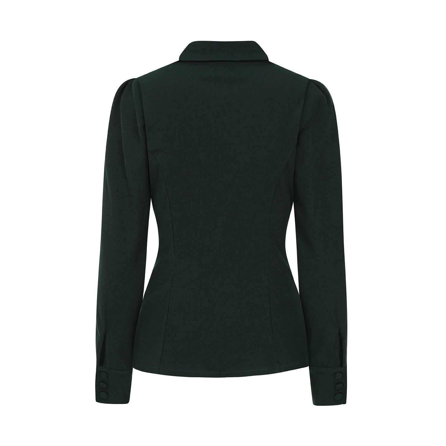 Deep Green Long Sleeve Shirt Top - $24.99