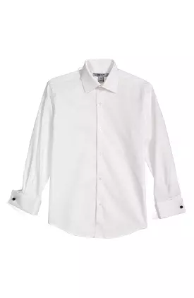 DKNY Boys White French Cuff Shirt (YFC06)