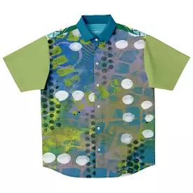 Dragonfly Print Button Down Shirt