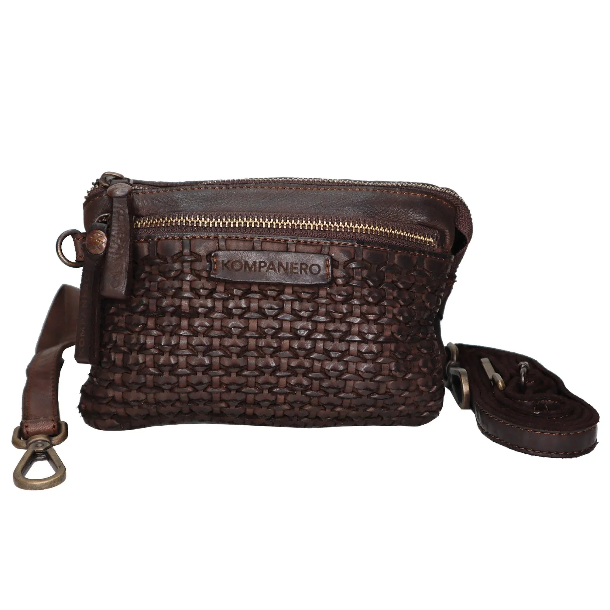 Dune Crossbody Leather Bag Brown