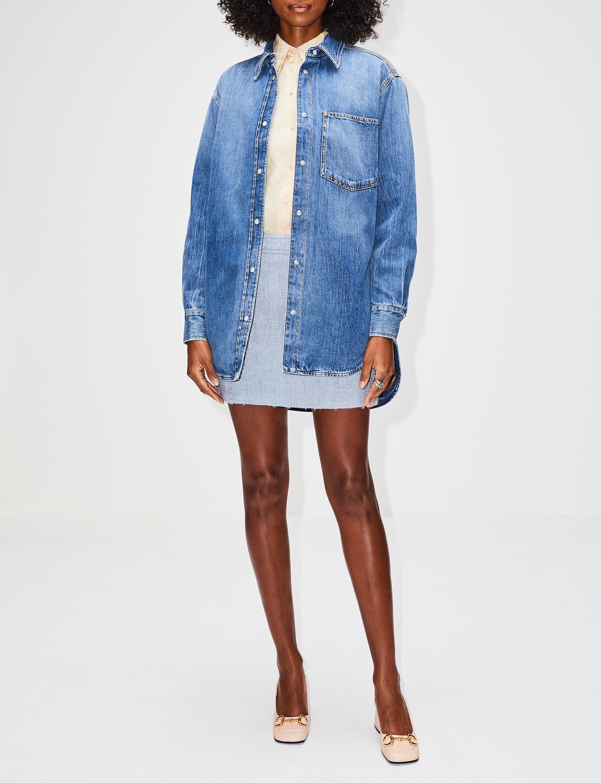 Eco-Friendly Denim Overshirt