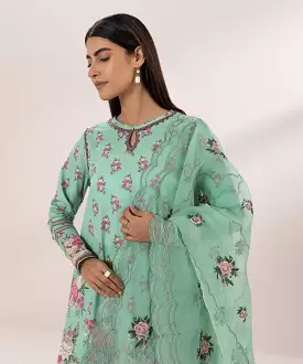 Embroidered Lawn Suit - 3 Piece