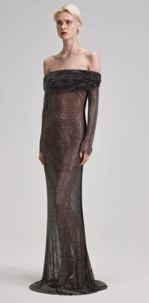 fishnet maxi dress