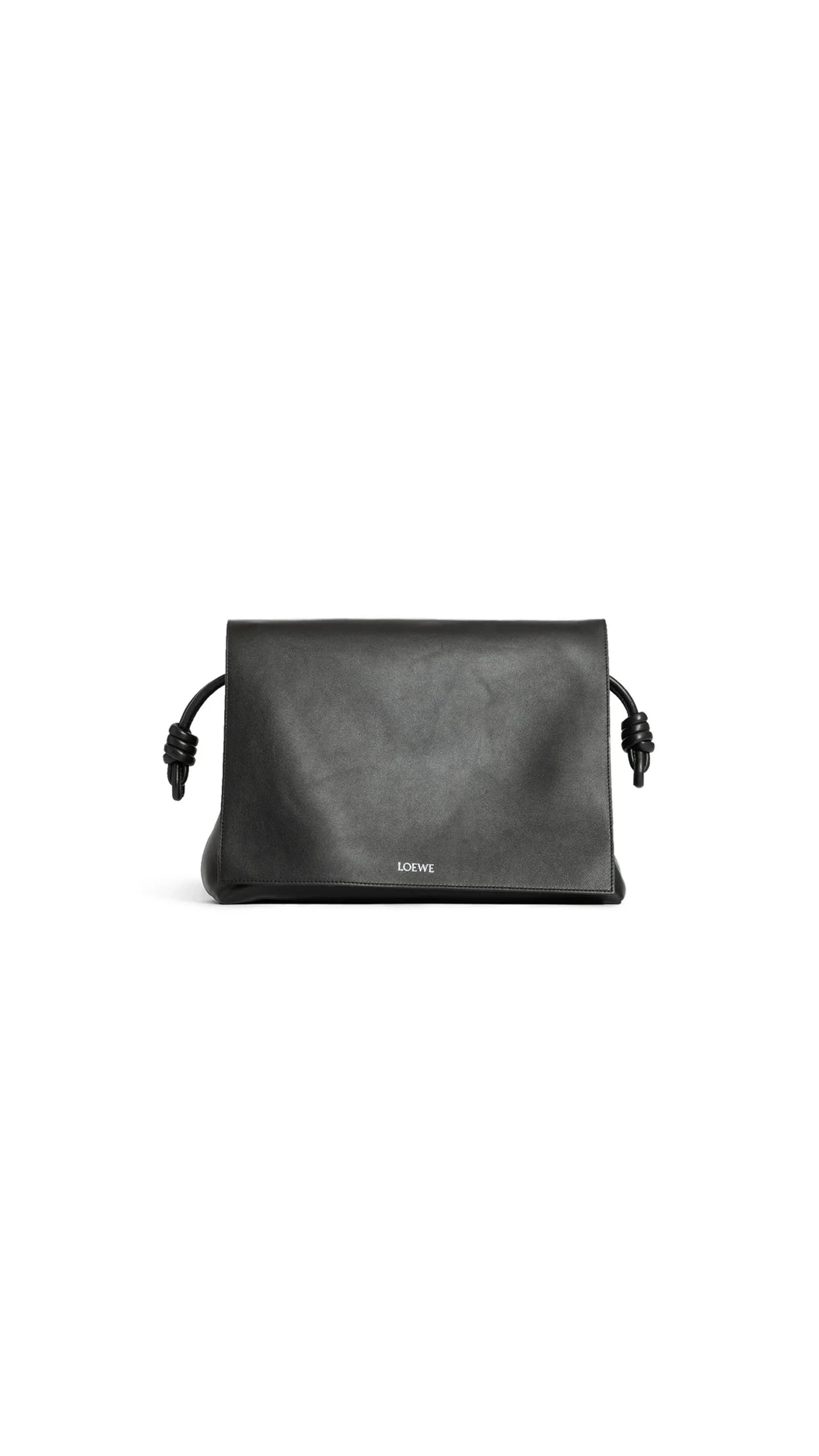 Flamenco Satchel Shiny Supple Calfskin Black Sale Lowest Price.