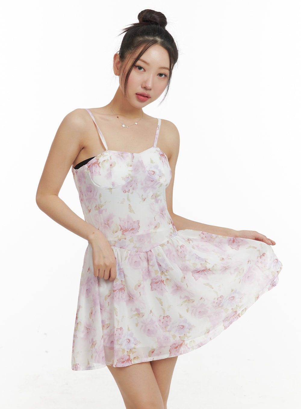 Floral Mini Dress Sleeveless OM428