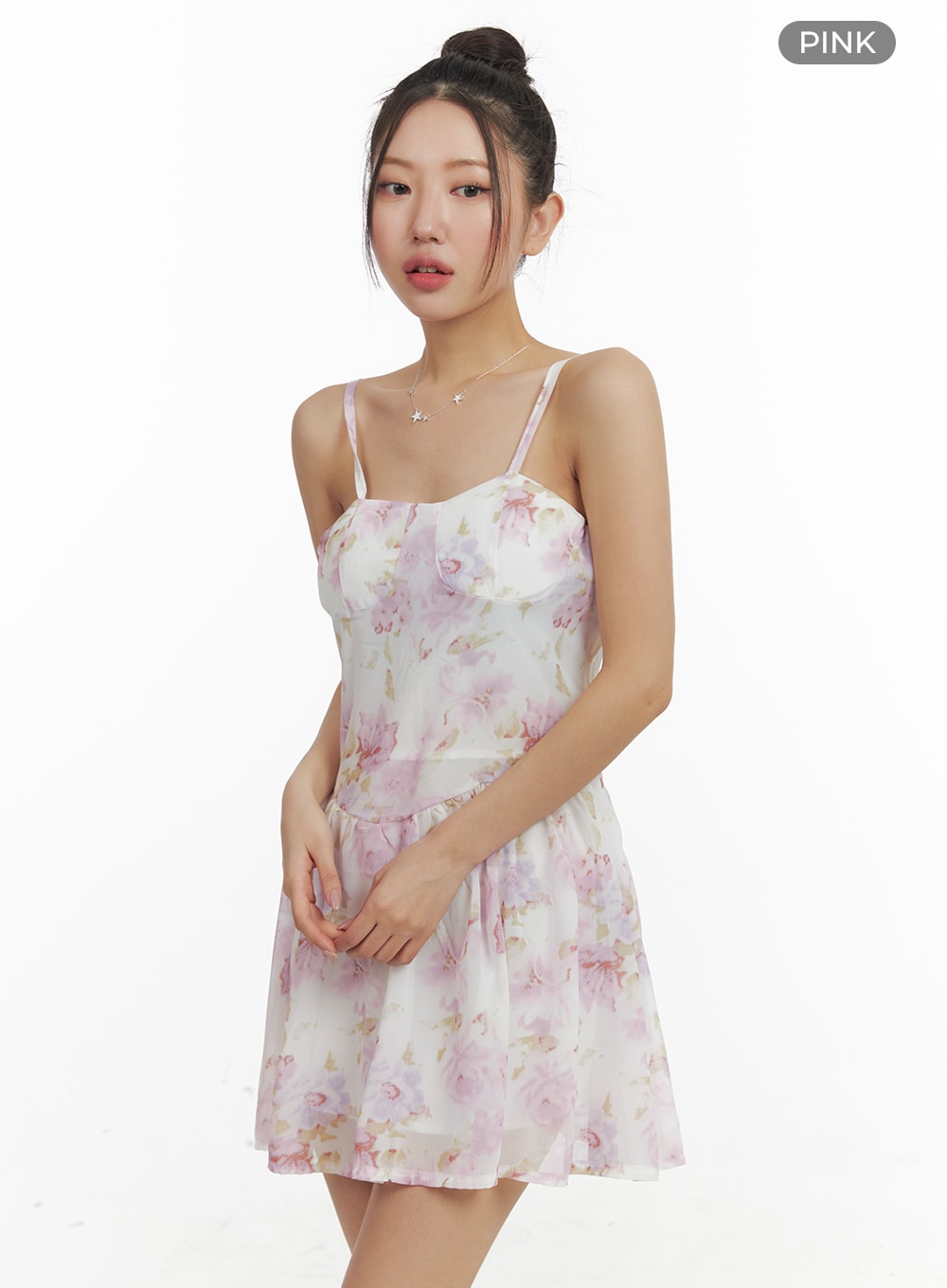 Floral Mini Dress Sleeveless OM428