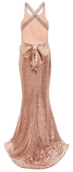 Gold Sequin Maxi Dress