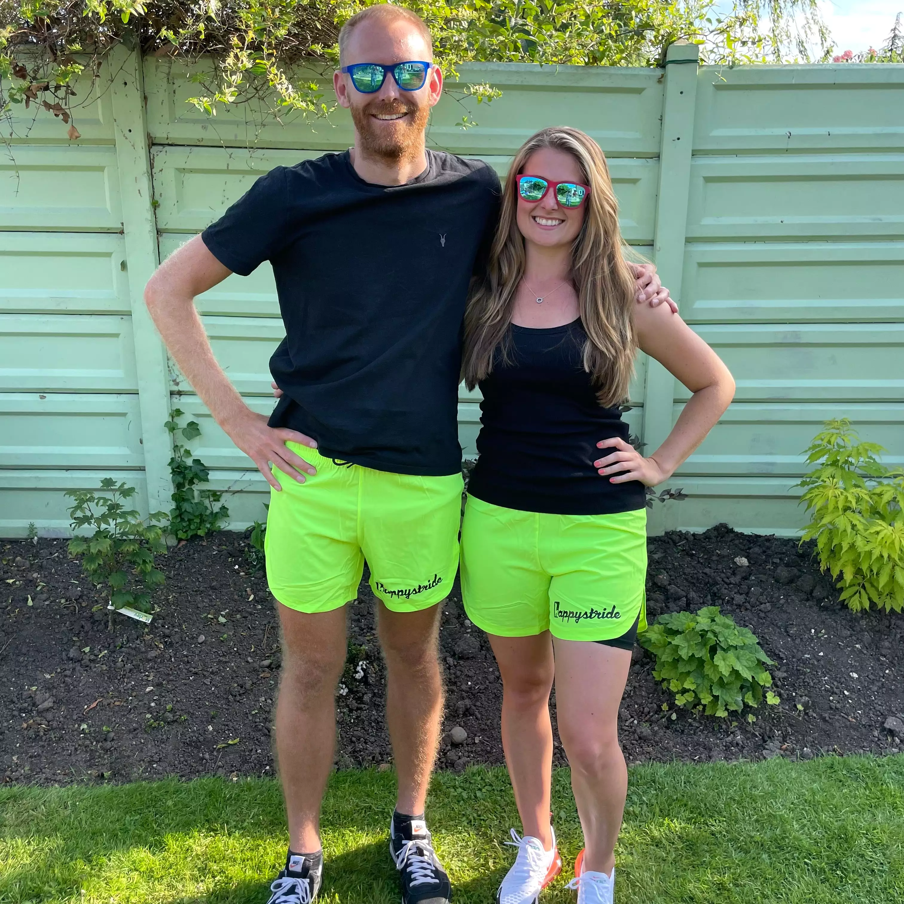 Green classic shorts for women