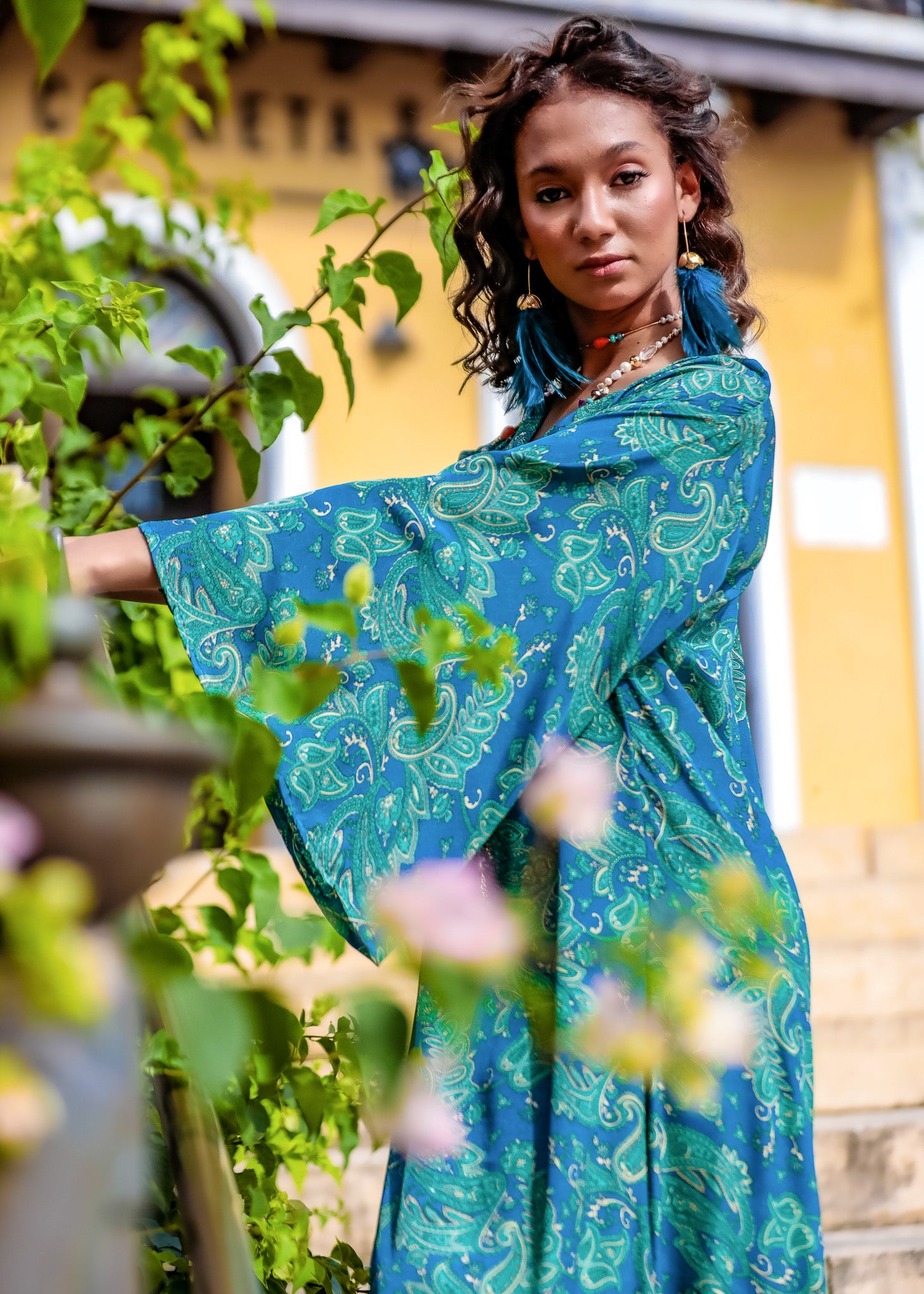 Green Paani LS Maxi Dress