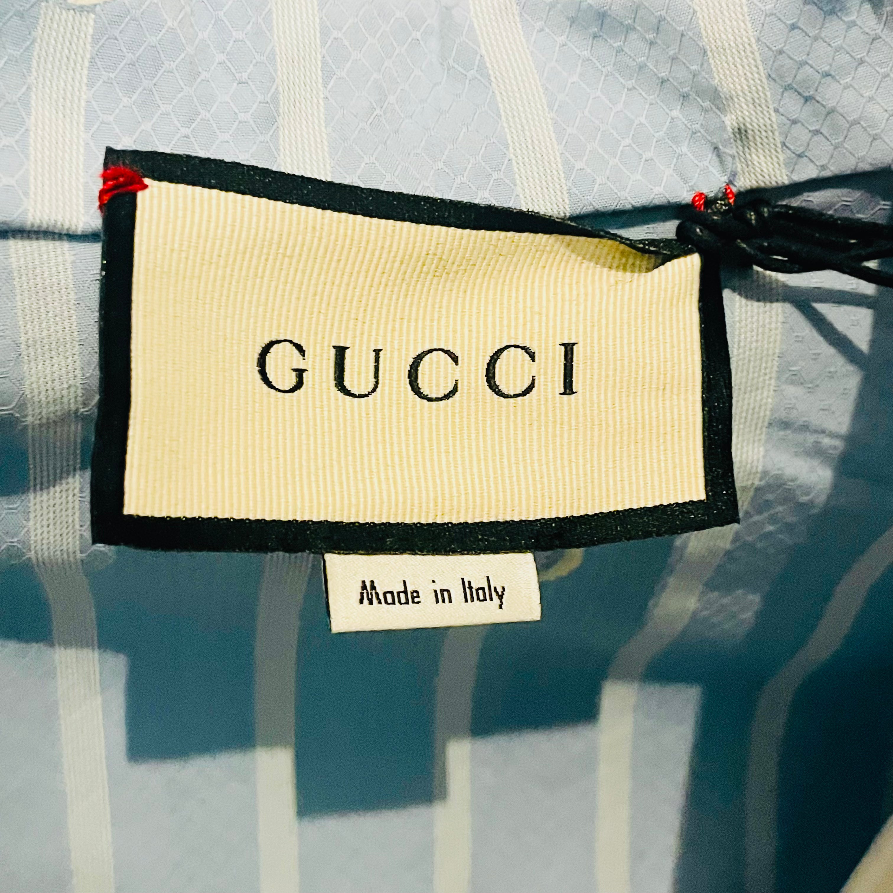 Light blue GUCCI shirt with logo, size 36 IT