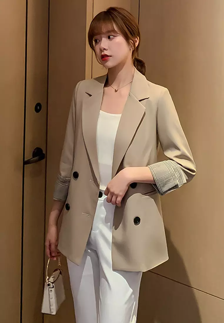 Double-Breasted Blazer __ Halo